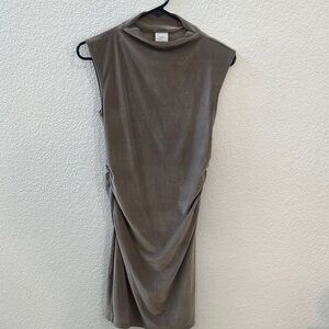 a new day Sleeveless Brown Midi Dress